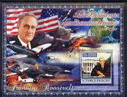 St Thomas & Prince Islands 2007 US Presidents #32 Franklin Roosevelt perf s/sheet containing 1 value unmounted mint