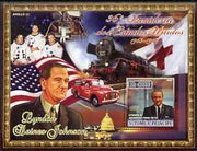 St Thomas & Prince Islands 2007 US Presidents #36 Lyndon B Johnson perf s/sheet containing 1 value unmounted mint