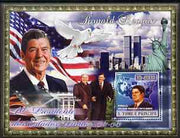 St Thomas & Prince Islands 2007 US Presidents #40 Ronald Reagan perf s/sheet containing 1 value unmounted mint