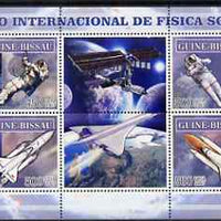 Guinea - Bissau 2007 International Space Year (Concorde & Shuttle) perf sheetlet containing 4 values & 2 labels unmounted mint