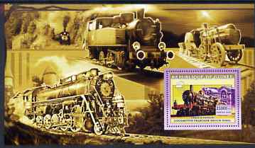 Guinea - Conakry 2006 Steam Trains - French North Region large perf s/sheet containing 1 value unmounted mint
