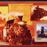 Guinea - Conakry 2006 Steam Trains - Modele No. 107 large perf s/sheet containing 1 value unmounted mint