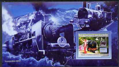 Guinea - Conakry 2006 Steam Trains - Modele 241-A-65 large perf s/sheet containing 1 value unmounted mint
