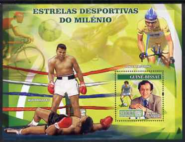 Guinea - Bissau 2007 Sportsmen of the Century perf s/sheet containing 1 value unmounted mint, Yv 335