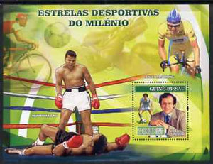 Guinea - Bissau 2007 Sportsmen of the Century perf s/sheet containing 1 value unmounted mint, Yv 335