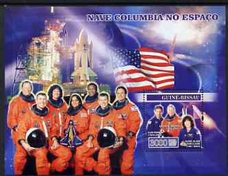 Guinea - Bissau 2007 Space Shuttle Columbia perf s/sheet containing 1 value unmounted mint, Yv 336