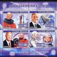 Guinea - Bissau 2007 John Glenn perf sheetlet containing 4 values unmounted mint, Yv 2290-93