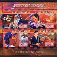 Guinea - Bissau 2007 Ayrton Senna perf sheetlet containing 4 values unmounted mint, Yv 2294-97