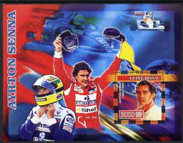 Guinea - Bissau 2007 Ayrton Senna perf s/sheet containing 1 value unmounted mint, Yv 338