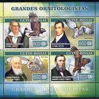 Guinea - Bissau 2007 Ornithologists perf sheetlet containing 4 values (Birds of Prey) unmounted mint, Yv 2314-17