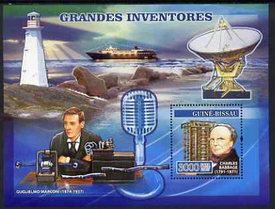 Guinea - Bissau 2007 Inventors perf s/sheet containing 1 value unmounted mint, Yv 346