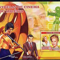 Guinea - Bissau 2007 Cinema Stars perf s/sheet containing 1 value (Grace Kelly, Bruce Lee & Connery) unmounted mint, Yv 348