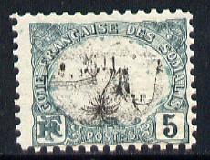 French Somali Coast 1903 Mosque 5c black & blue-green with inverted centre, unmounted mint SG 140avar*