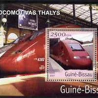 Guinea - Bissau 2001 Locomotives - Thailys perf s/sheet containing 1 value unmounted mint Mi Bl 364