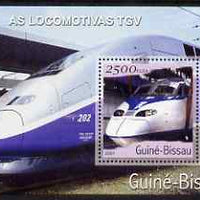 Guinea - Bissau 2001 Locomotives - TGV perf s/sheet containing 1 value unmounted mint Mi Bl 363