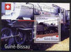 Guinea - Bissau 2001 Locomotives - Swiss perf s/sheet containing 1 value unmounted mint Mi Bl 359