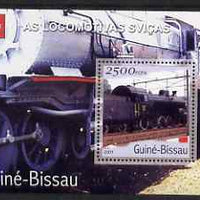 Guinea - Bissau 2001 Locomotives - Swiss perf s/sheet containing 1 value unmounted mint Mi Bl 359