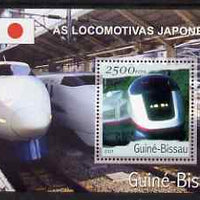 Guinea - Bissau 2001 Locomotives - Japanese perf s/sheet containing 1 value unmounted mint Mi Bl 361