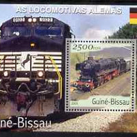 Guinea - Bissau 2001 Locomotives - German perf s/sheet containing 1 value unmounted mint Mi Bl 358