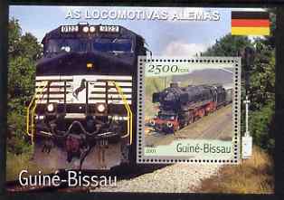 Guinea - Bissau 2001 Locomotives - German perf s/sheet containing 1 value unmounted mint Mi Bl 358