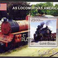 Guinea - Bissau 2001 Locomotives - American perf s/sheet containing 1 value unmounted mint Mi Bl 356