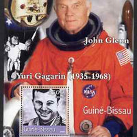 Guinea - Bissau 2001 John Glenn & Gagarin perf s/sheet containing 1 value unmounted mint Mi BL374