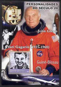 Guinea - Bissau 2001 John Glenn & Gagarin perf s/sheet containing 1 value unmounted mint Mi BL374