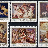 Rumania 1968 Paintings in Fine Arts Museum set of 6 unmounted mint, SG 3583-88, Mi 2706-11