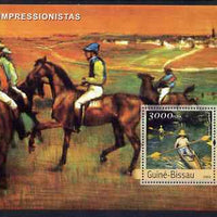 Guinea - Bissau 2003 Impressionist Paintings #1 perf s/sheet containing 1 value (Courbet) unmounted mint Mi BL413