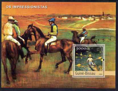 Guinea - Bissau 2003 Impressionist Paintings #1 perf s/sheet containing 1 value (Courbet) unmounted mint Mi BL413
