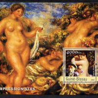 Guinea - Bissau 2003 Impressionist Paintings #1 perf s/sheet containing 1 value (Renoir) unmounted mint Mi BL415