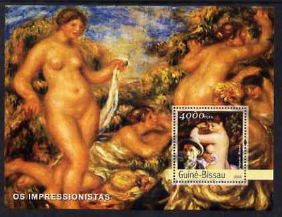 Guinea - Bissau 2003 Impressionist Paintings #1 perf s/sheet containing 1 value (Renoir) unmounted mint Mi BL415