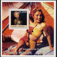 St Thomas & Prince Islands 2003 Marilyn Monroe perf s/sheet #2 containing 1 value unmounted mint Mi BL477