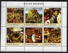 Guinea - Bissau 2003 Paintings by Bruegel perf sheetlet containing 6 values unmounted mint Mi 2537-42