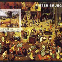Guinea - Bissau 2003 Paintings by Bruegel perf s/sheet containing 1 value unmounted mint Mi BL438