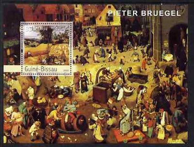 Guinea - Bissau 2003 Paintings by Bruegel perf s/sheet containing 1 value unmounted mint Mi BL438