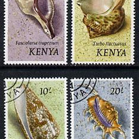 Kenya 1971 Shells 2s6d, 5s, 10s & 20s (top values) fine cto used SG 49-52*