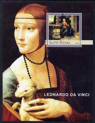 Guinea - Bissau 2003 Paintings by Leonardo Da Vinci perf s/sheet containing 1 value unmounted mint