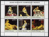 Guinea - Bissau 2003 Paintings by Ingres perf sheetlet containing 6 values unmounted mint Mi 2543-48
