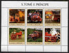 St Thomas & Prince Islands 2003 Old Fire Engines perf sheetlet containing 6 values unmounted mint Mi 2271-76, Sc 1471