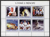 St Thomas & Prince Islands 2003 Space #1 perf sheetlet containing 6 values unmounted mint Mi 2212-17, Sc 1532