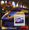 St Thomas & Prince Islands 2003 TGV Locomotives perf s/sheet containing 1 value unmounted mint Mi BL470, Sc 1563