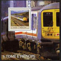 St Thomas & Prince Islands 2003 Railway Locomotives #2 perf s/sheet containing 1 value unmounted mint Mi BL466, Sc 1570
