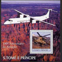 St Thomas & Prince Islands 2003 Centenary of Aviation perf s/sheet containing 1 value unmounted mint Mi BL452, Sc 1531