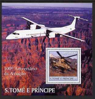 St Thomas & Prince Islands 2003 Centenary of Aviation perf s/sheet containing 1 value unmounted mint Mi BL452, Sc 1531
