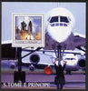 St Thomas & Prince Islands 2003 Concorde & Space Shuttle perf s/sheet containing 1 value unmounted mint Mi BL453, Sc 1537