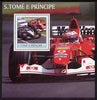 St Thomas & Prince Islands 2003 Formula 1 #1 perf s/sheet containing 1 value unmounted mint Mi BL460, Sc 1551