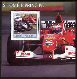 St Thomas & Prince Islands 2003 Formula 1 #1 perf s/sheet containing 1 value unmounted mint Mi BL460, Sc 1551