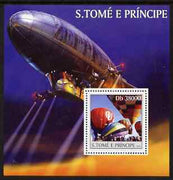 St Thomas & Prince Islands 2003 Balloons & Airships perf s/sheet containing 1 value unmounted mint Mi BL451, Sc 1529
