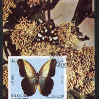 Sharjah 1972 Butterflies imperf m/sheet cto used (Mi BL 118)